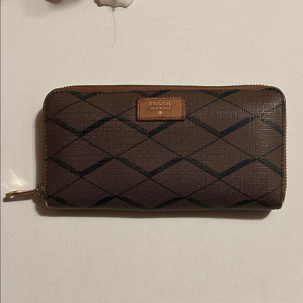 Fossil Brown and Black Wallet